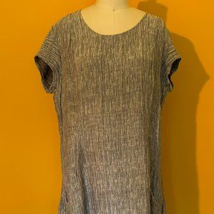 Grizas gray crinkle dress